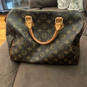 LOUIS VUITTON SPEEDY 30 HAND BAG PURSE MONOGRAM CANVAS
